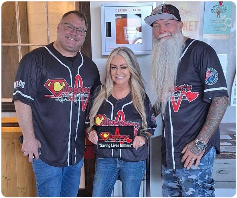 Melanie with supporters